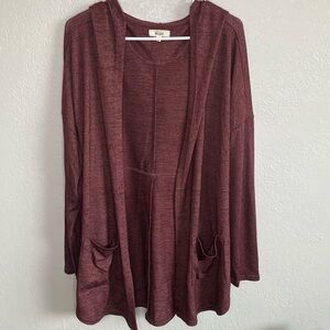 Mudd hooded cardigan